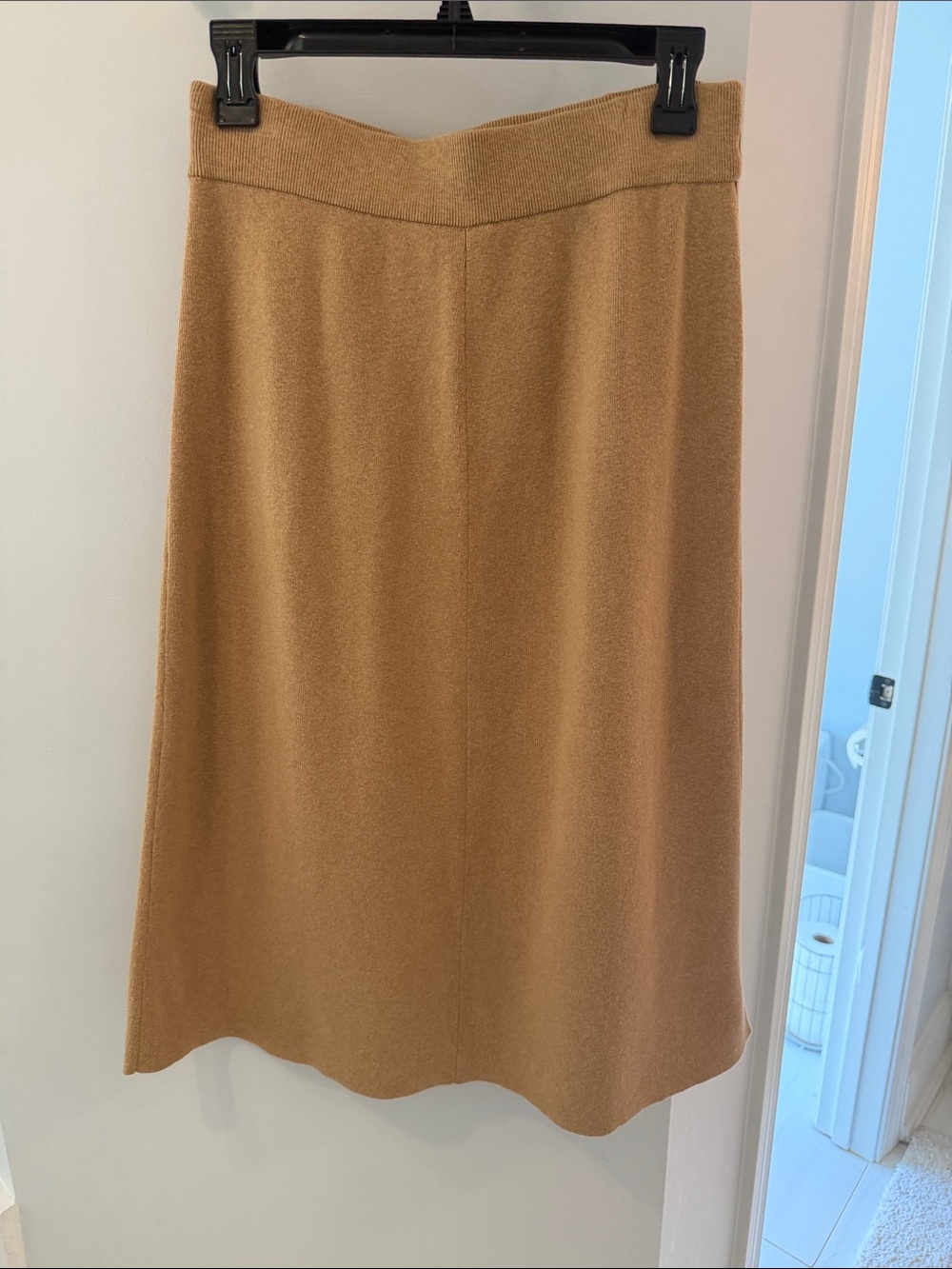 Banana Republic Camel A-Line Knit Skirt